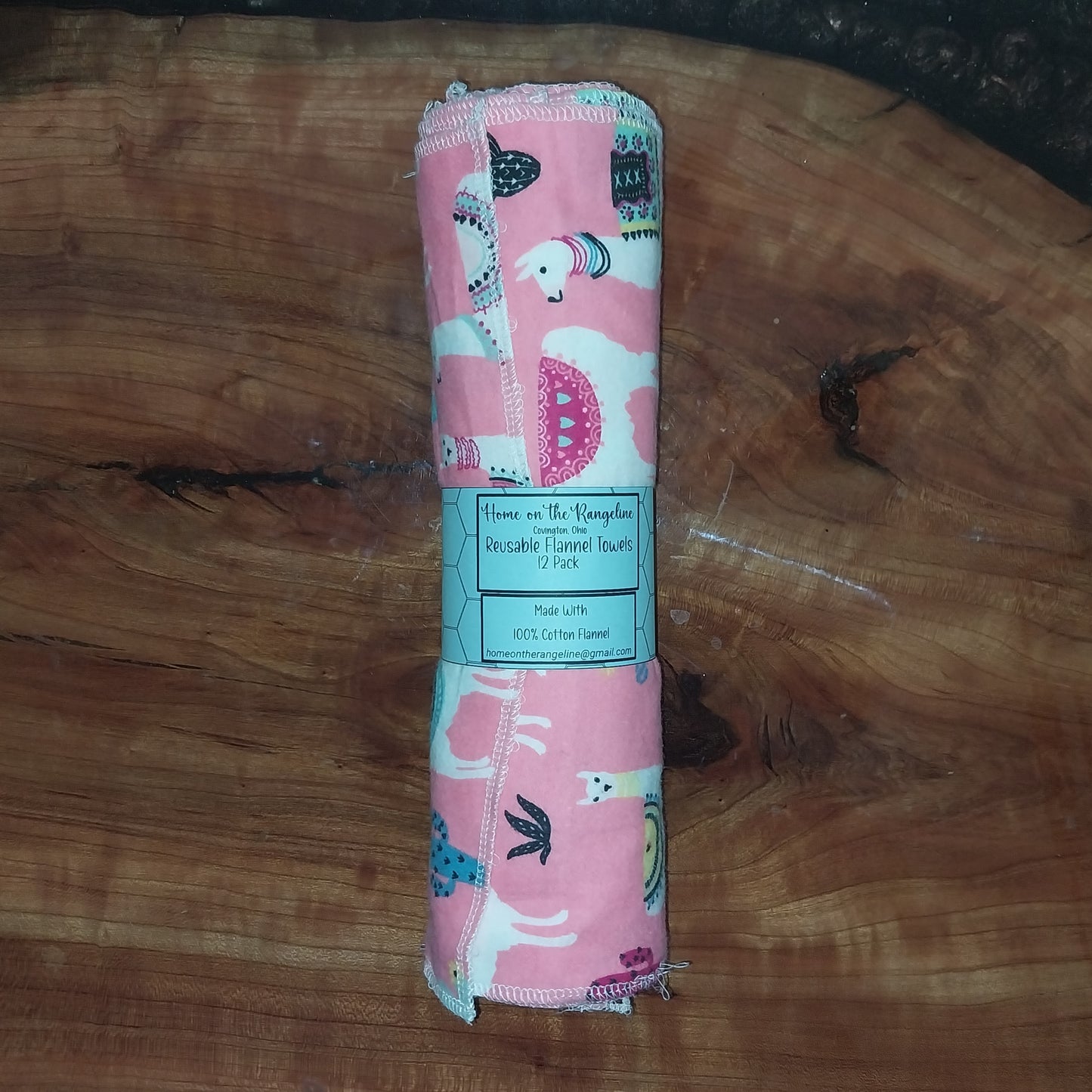 Pre-Rolled 12-Pack Flannel Towels