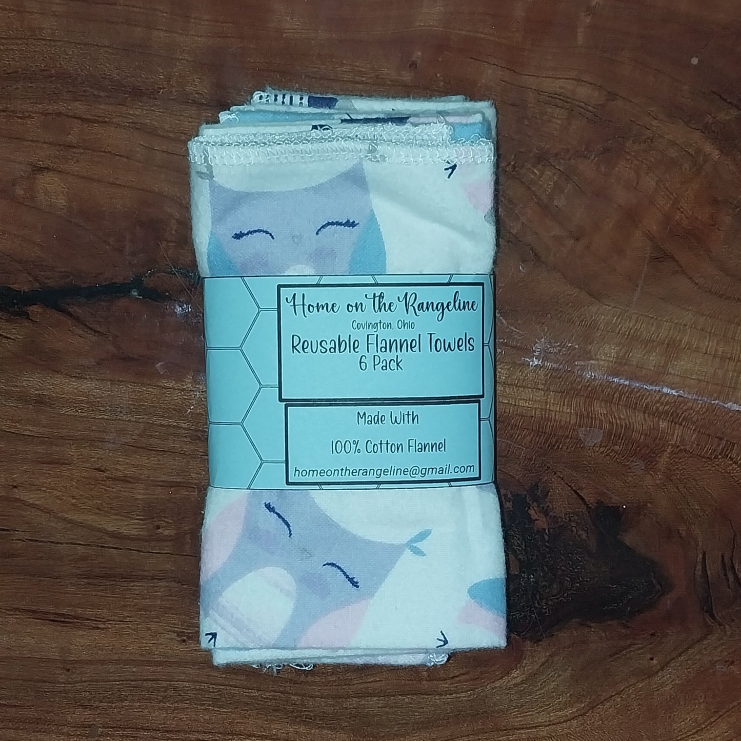 Pre-Packaged 6-Pack Flannel Towels