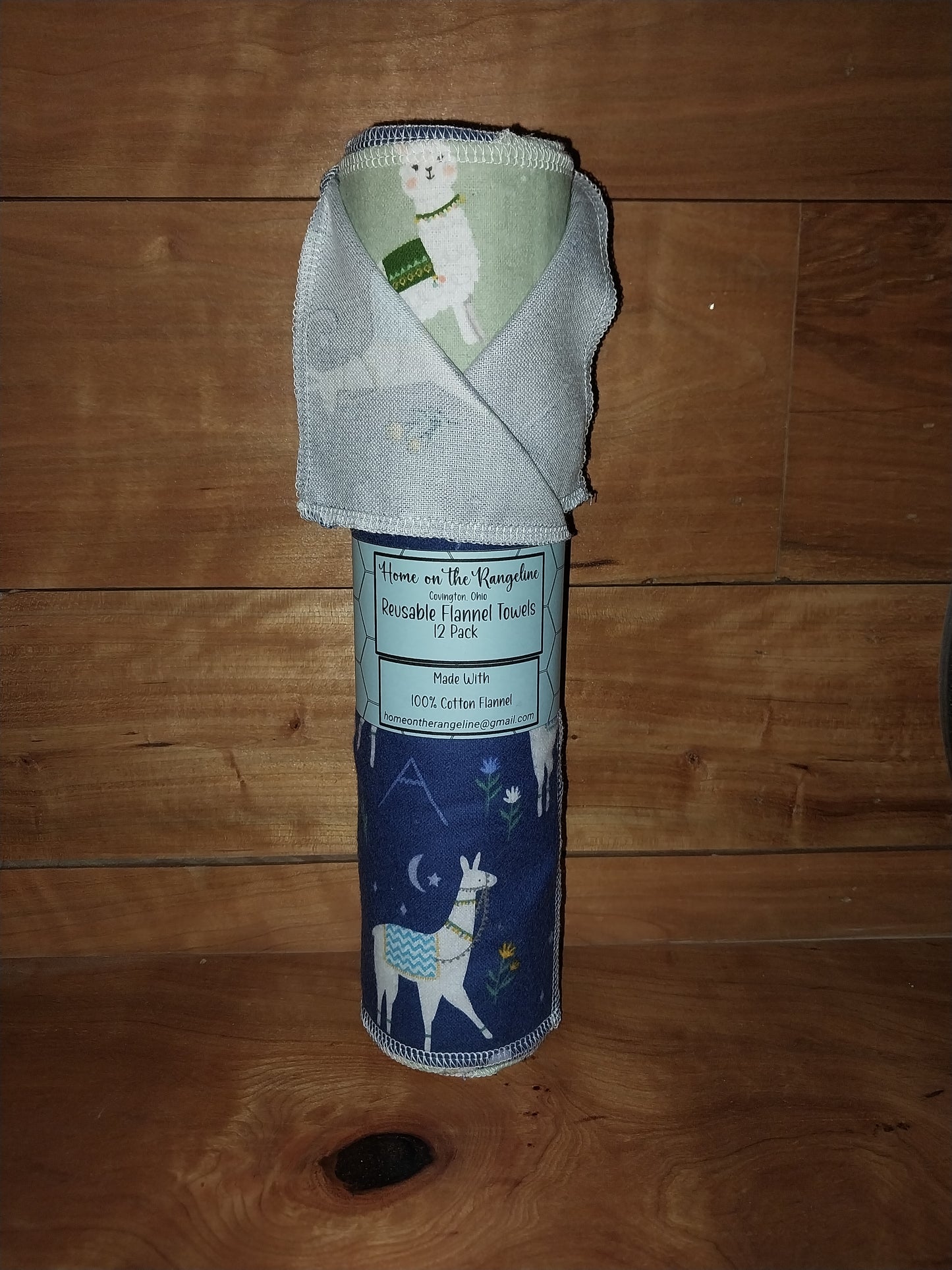 Pre-Rolled 12-Pack Flannel Towels