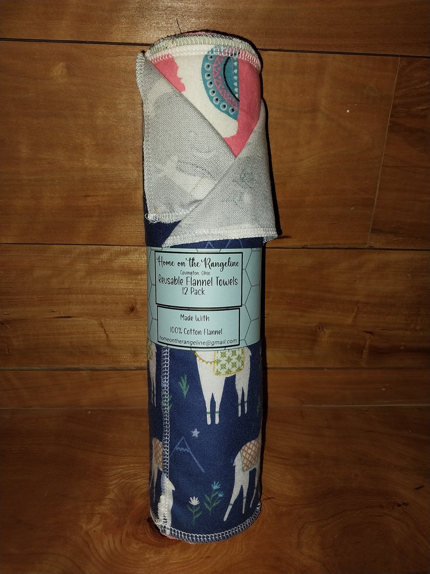 Pre-Rolled 12-Pack Flannel Towels