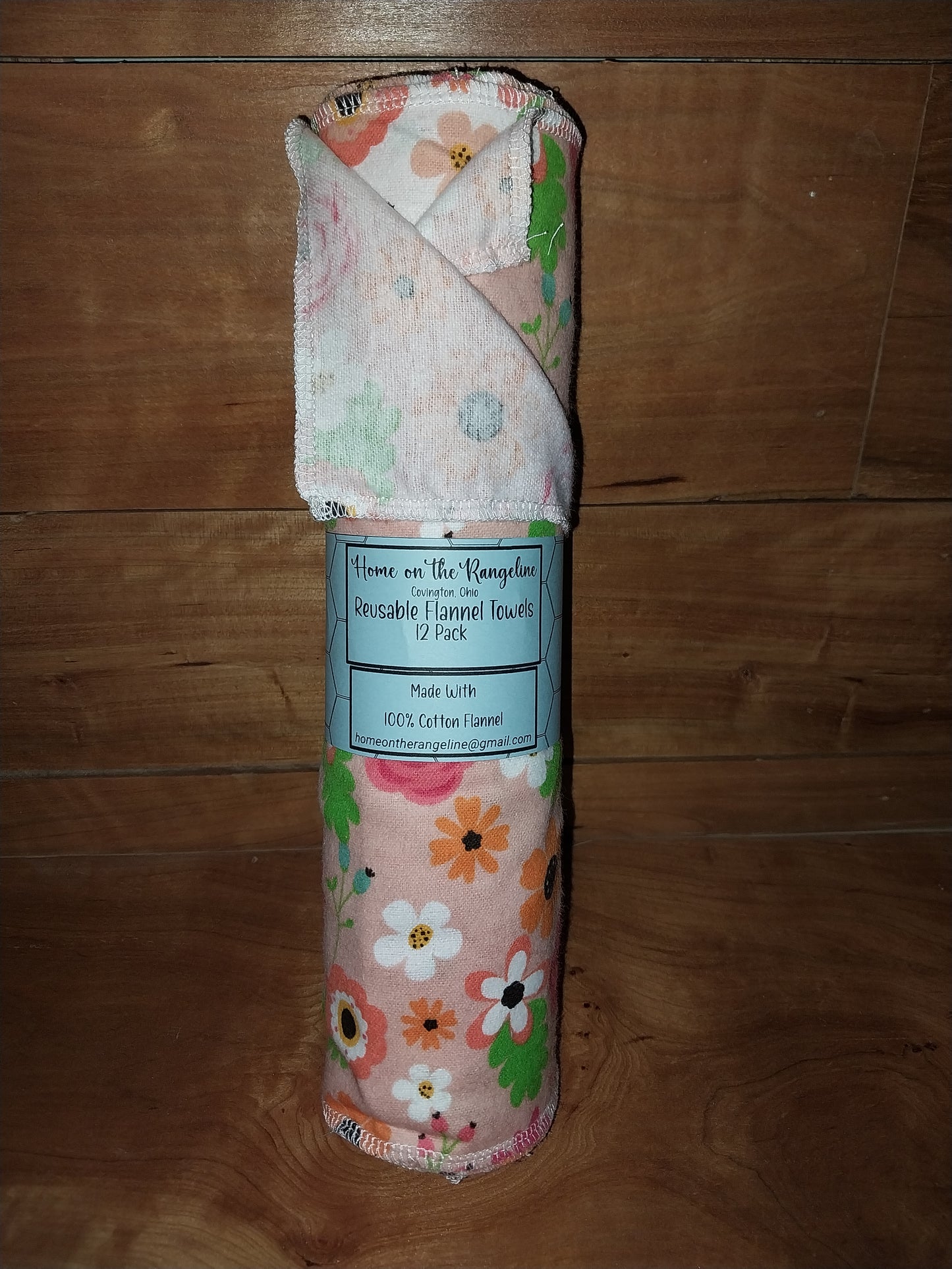 Pre-Rolled 12-Pack Flannel Towels