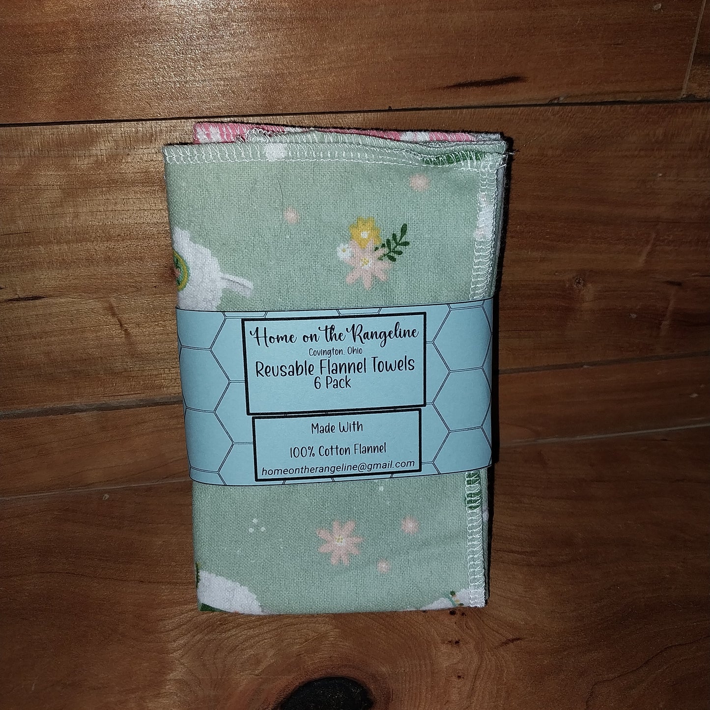 Pre-Packaged 6-Pack Flannel Towels