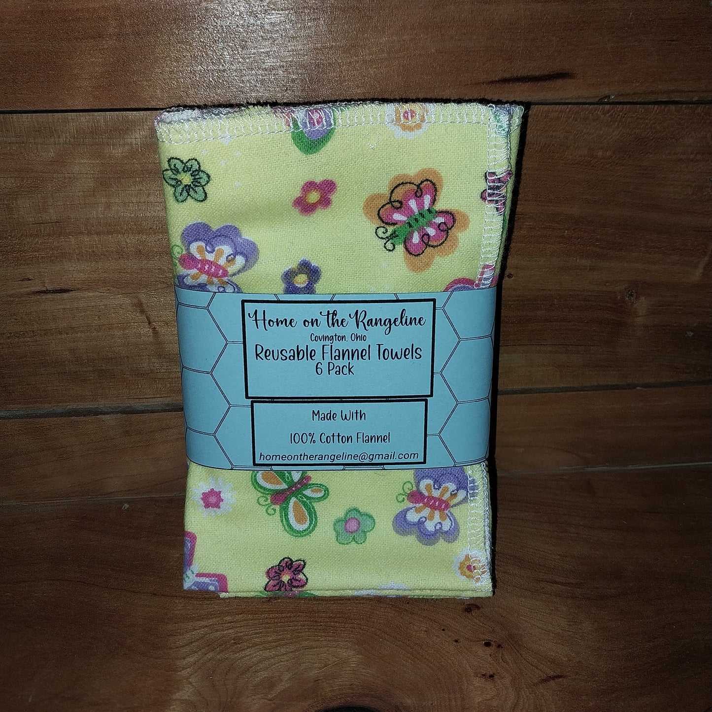 Pre-Packaged 6-Pack Flannel Towels