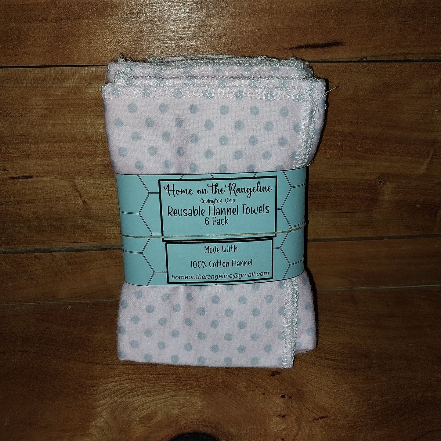 Pre-Packaged 6-Pack Flannel Towels