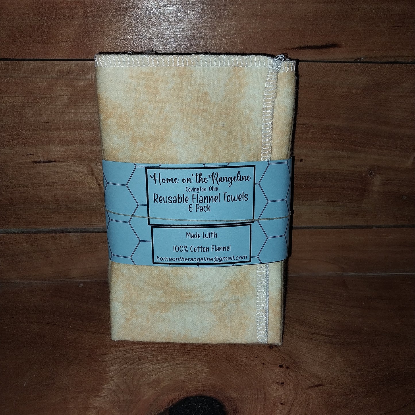 Pre-Packaged 6-Pack Flannel Towels