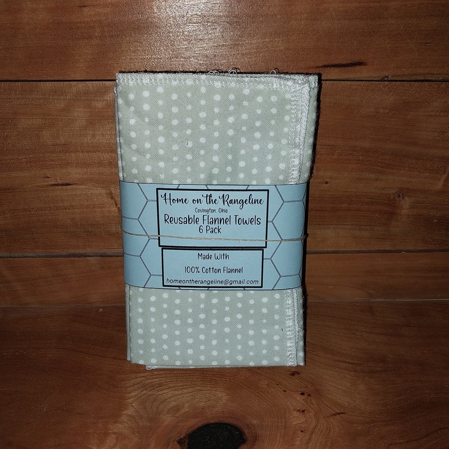 Pre-Packaged 6-Pack Flannel Towels